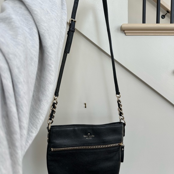 Kate Spade Black Leather Crossbody Bag - Picture 3 of 8